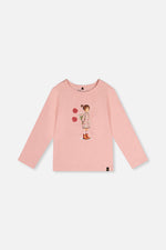 Organic Cotton Jersey T-Shirt Pale Dusty Pink - J20K70_06220