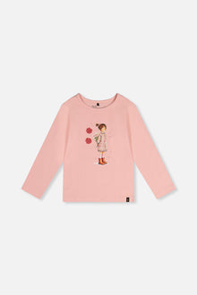 Organic Cotton Jersey T-Shirt Pale Dusty Pink - J20K70_06220