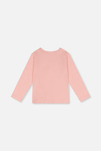 Organic Cotton Jersey T-Shirt Pale Dusty Pink - J20K70_06220