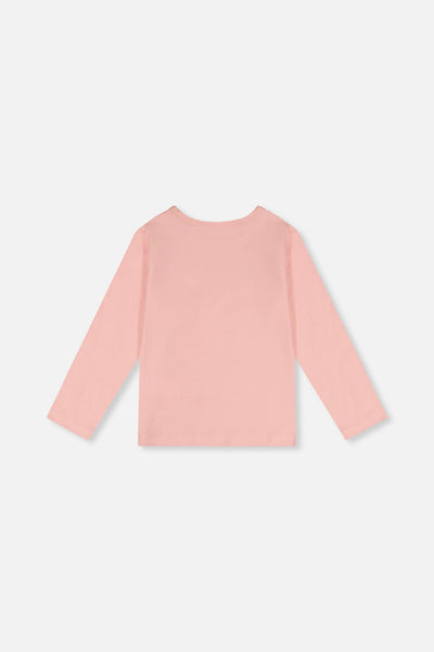 Organic Cotton Jersey T-Shirt Pale Dusty Pink - J20K70_06220