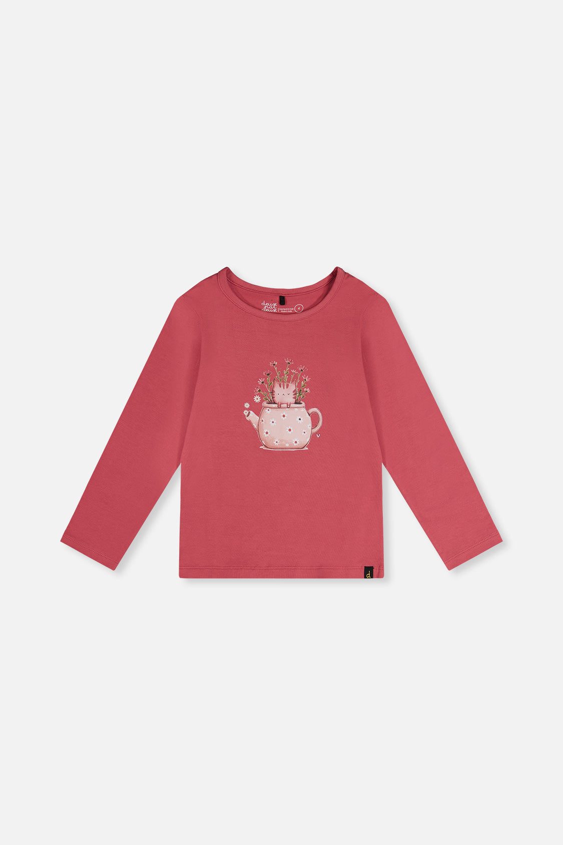 Organic Cotton Jersey T-Shirt Raspberry Pink - J20K70_06930