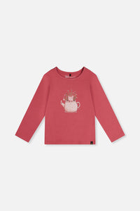 Organic Cotton Jersey T-Shirt Raspberry Pink - J20K70_06930