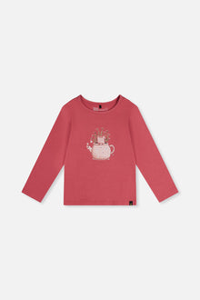 Organic Cotton Jersey T-Shirt Raspberry Pink - J20K70_06930