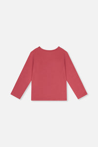 Organic Cotton Jersey T-Shirt Raspberry Pink - J20K70_06930