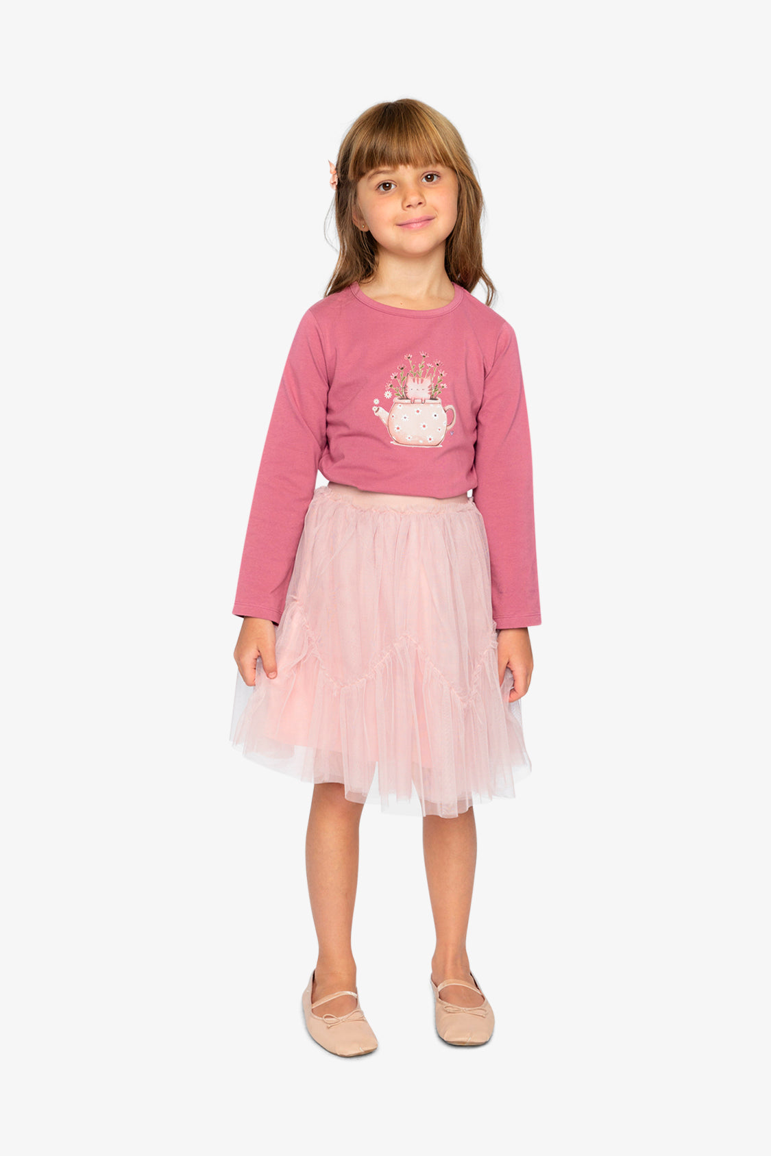 Mesh Skirt Pale Dusty Pink - J20K80_06220