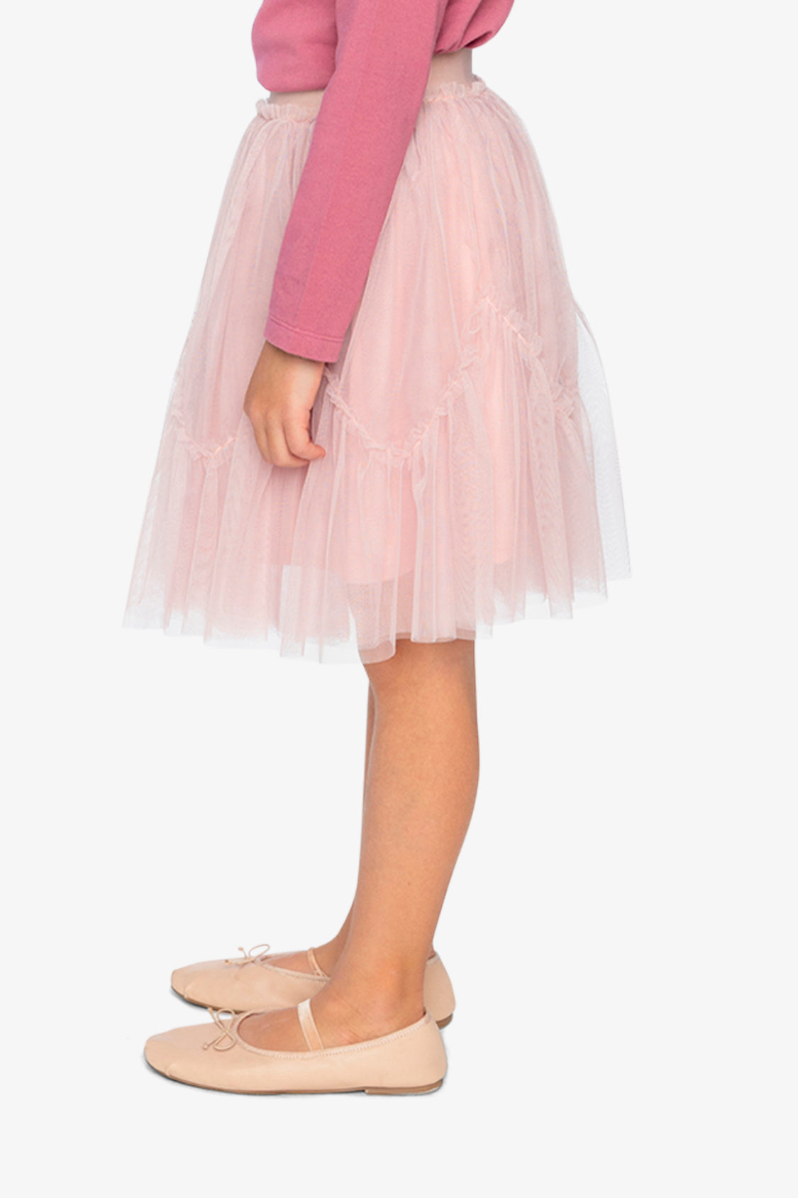 Mesh Skirt Pale Dusty Pink - J20K80_06220
