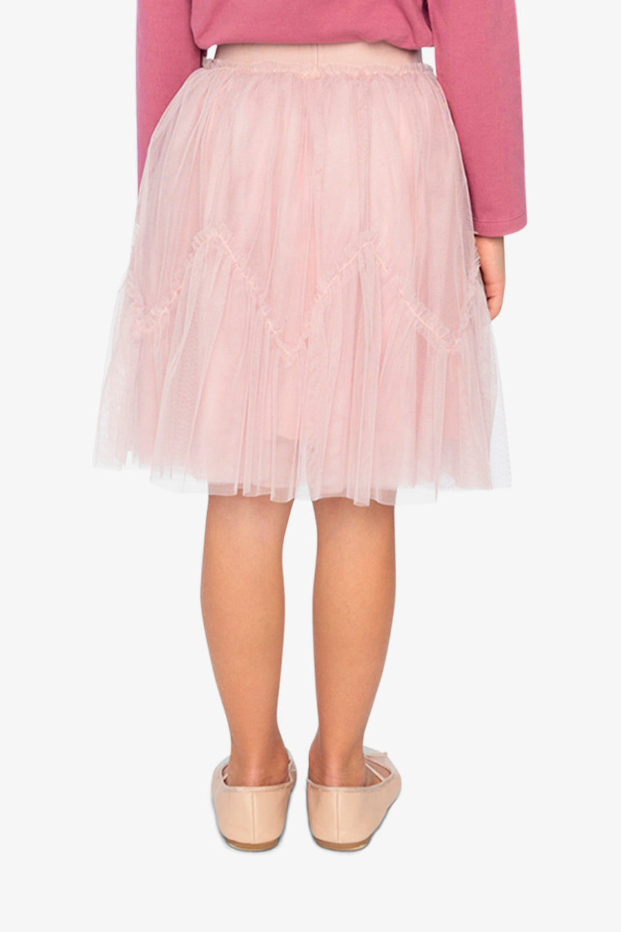 Mesh Skirt Pale Dusty Pink - J20K80_06220