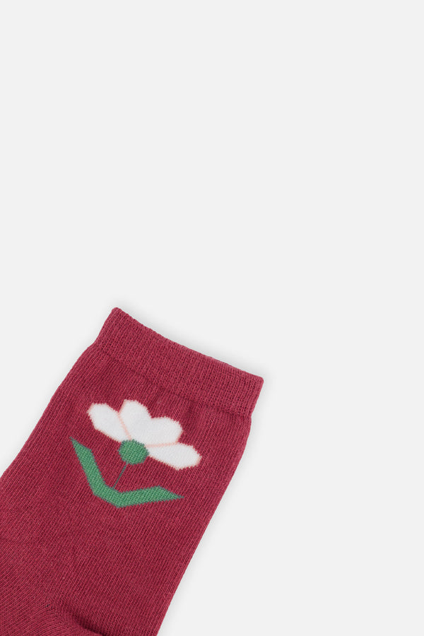 Socks Off-White And Pink - J20KS_01010