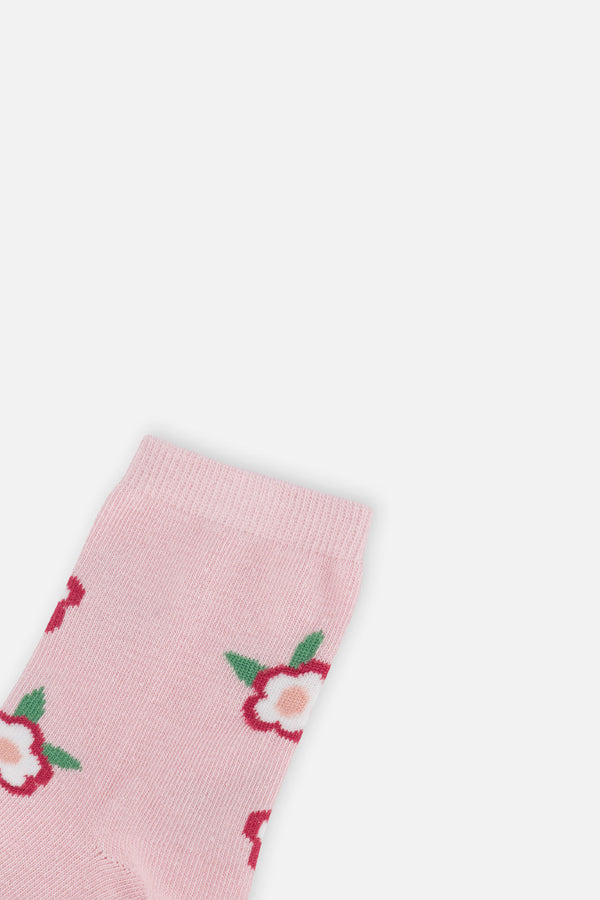Socks Off-White And Pink - J20KS_01010