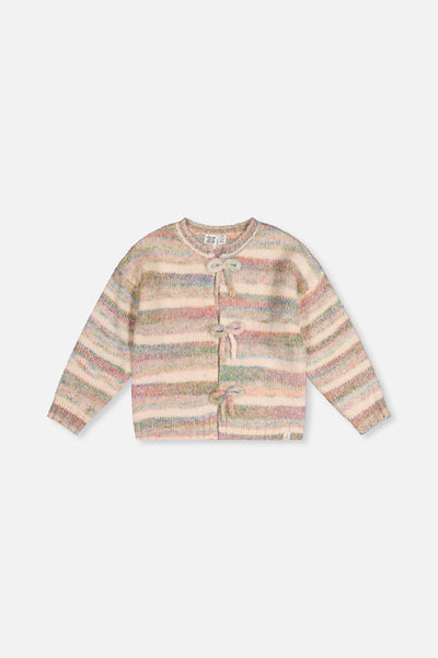 Knitted Cardigan Mauve And Blue Knitwear - J20KT31_2J310