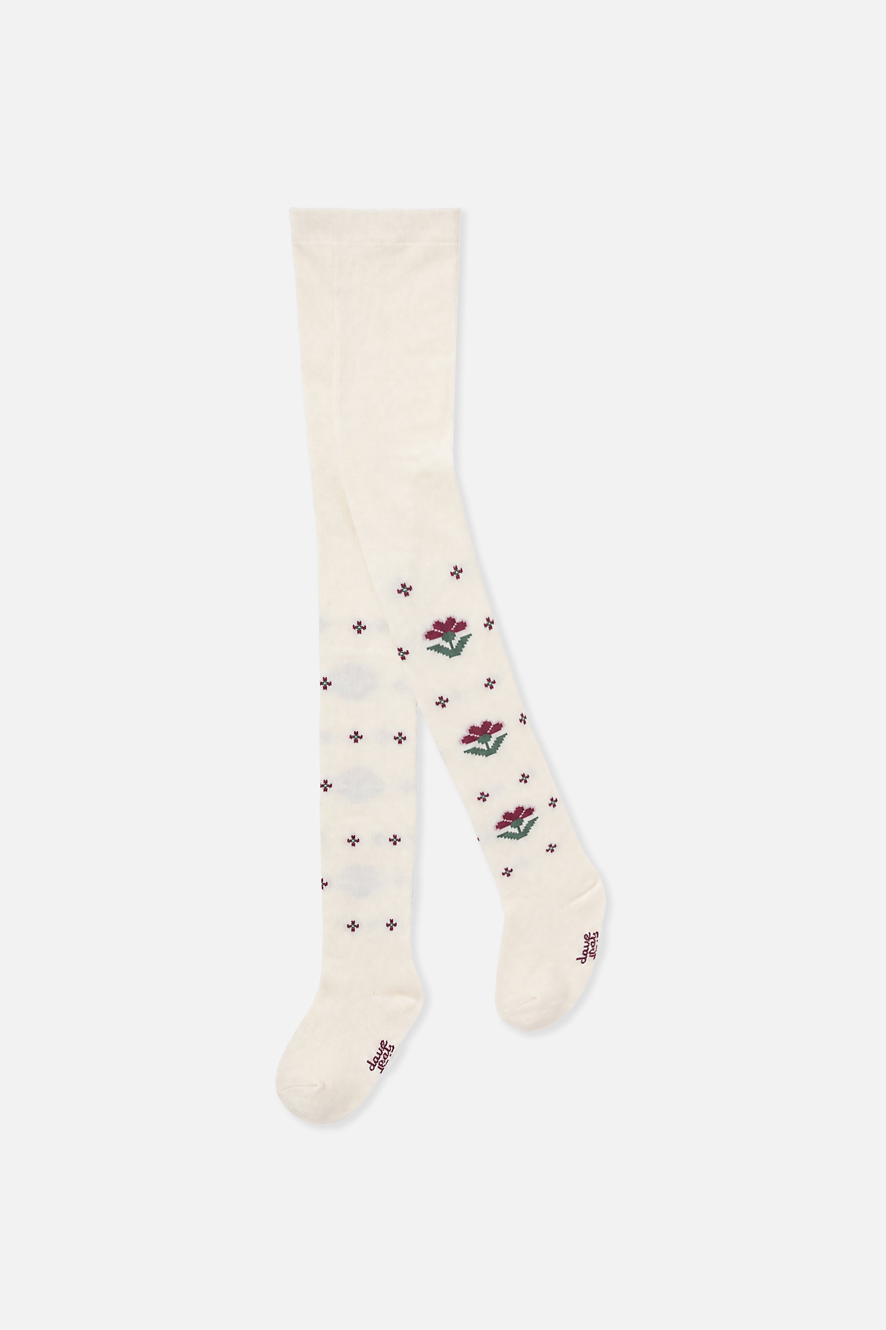 Collants en tricot vieux rose pâle