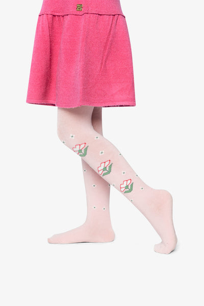 Knit Tights Pale Dusty Pink - J20KT_06220