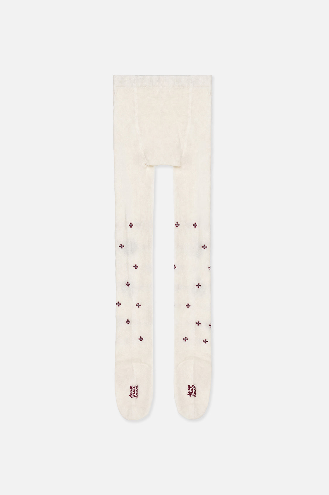 Collants en tricot vieux rose pâle
