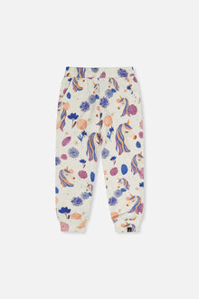 Sweatpants Beige Unicorn Print - J20L21_2J290