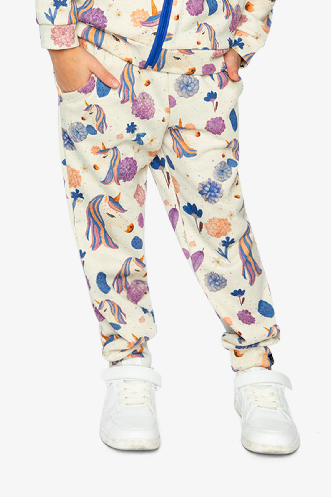 Sweatpants Beige Unicorn Print - J20L21_2J290
