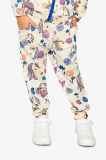 Sweatpants Beige Unicorn Print - J20L21_2J290