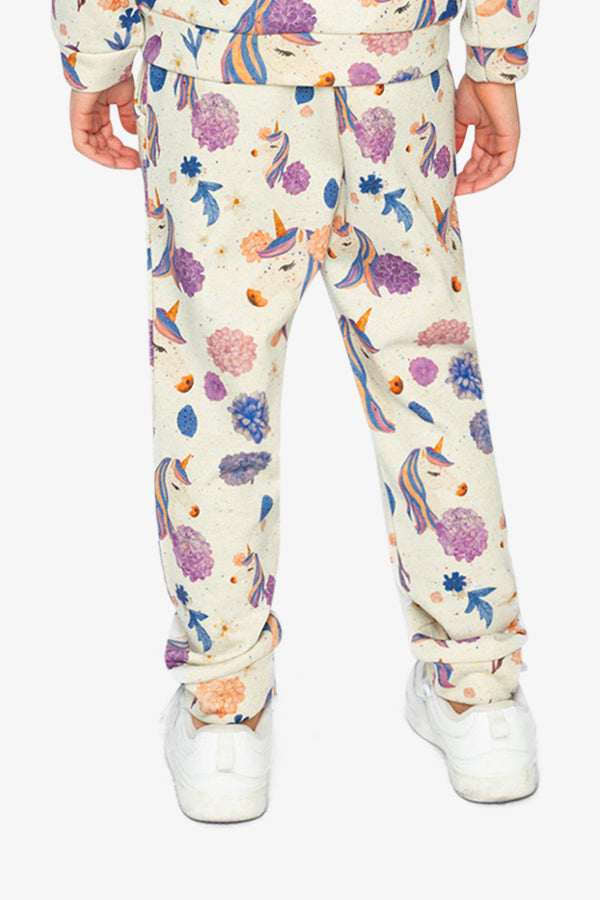Sweatpants Beige Unicorn Print - J20L21_2J290