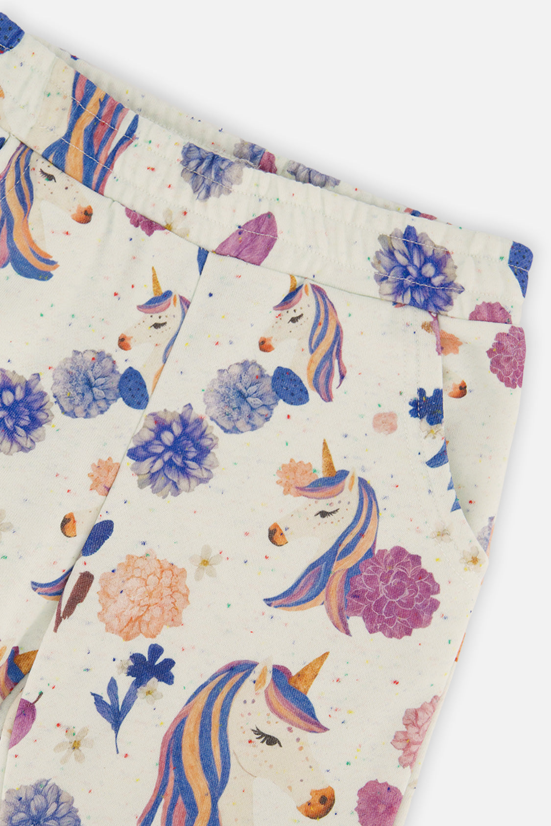 Sweatpants Beige Unicorn Print - J20L21_2J290