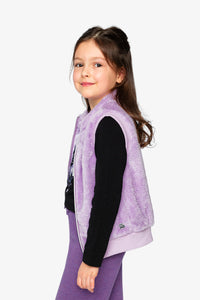 Faux Fur Sleeveless Vest Violet - J20L33_05150