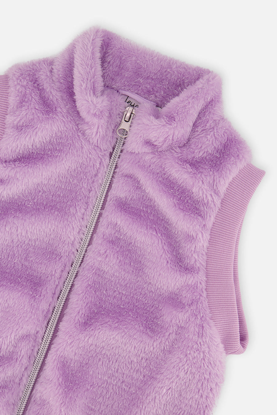 Faux Fur Sleeveless Vest Violet - J20L33_05150