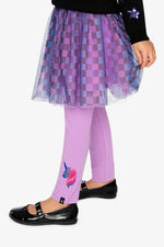 Organic Cotton Jersey Leggings Violet - J20L60_05150