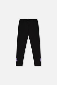 Organic Cotton Jersey Leggings Black - J20L60_09990