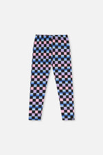 Leggings Black Checkered Print - J20L62_2J291