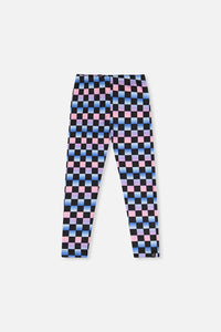 Leggings Black Checkered Print - J20L62_2J291