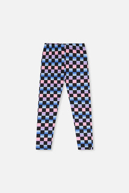 Leggings Black Checkered Print - J20L62_2J291