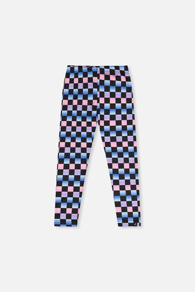 Leggings Black Checkered Print - J20L62_2J291