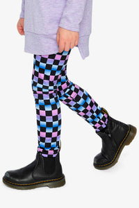 Leggings Black Checkered Print - J20L62_2J291