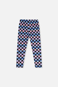 Leggings Black Checkered Print - J20L62_2J291