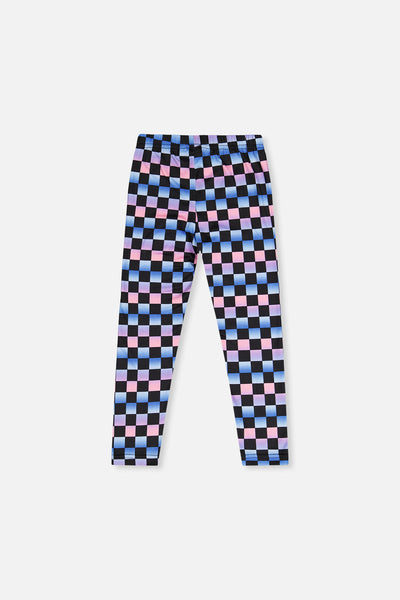 Leggings Black Checkered Print - J20L62_2J291