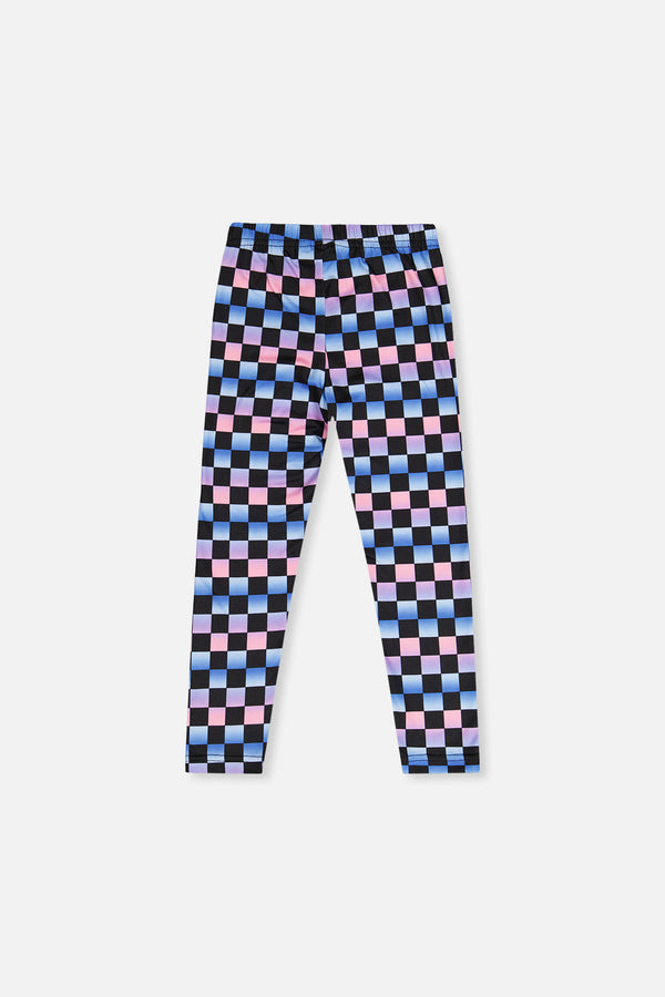 Leggings Black Checkered Print - J20L62_2J291