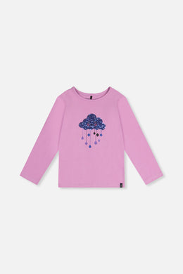 Organic Cotton Jersey T-Shirt Violet - J20L70_05150