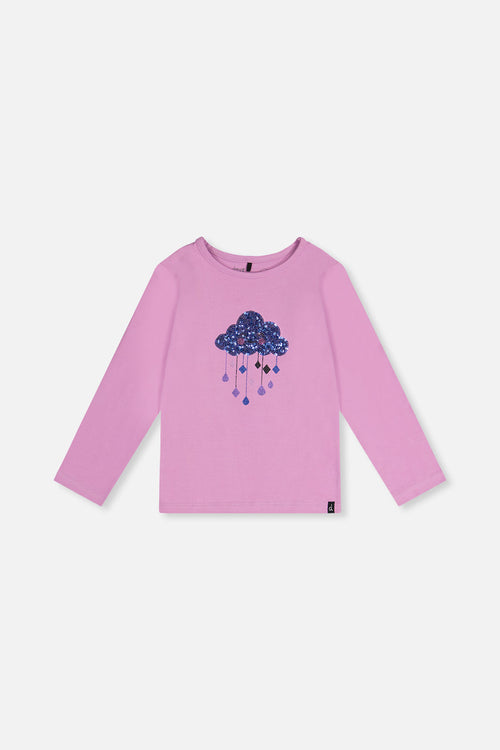 Organic Cotton Jersey T-Shirt Violet - J20L70_05150