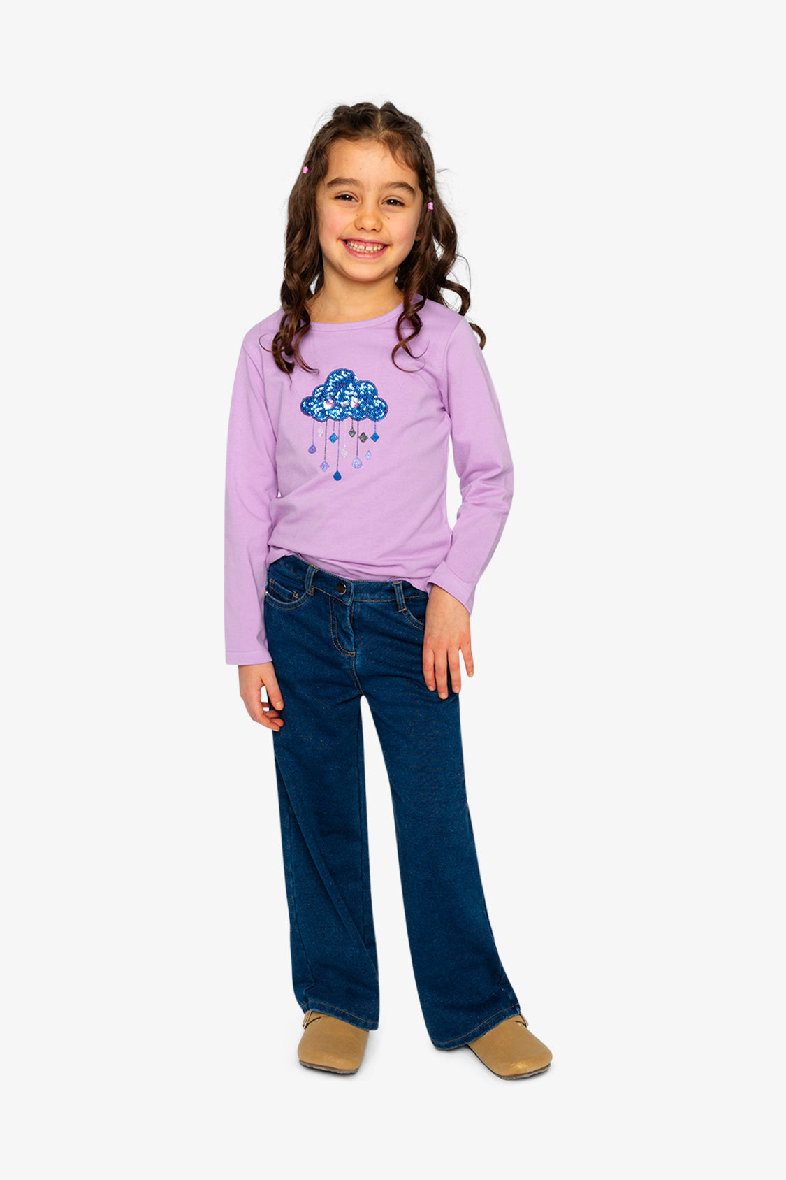 Organic Cotton Jersey T-Shirt Violet - J20L70_05150