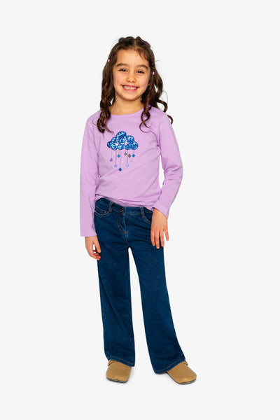 Organic Cotton Jersey T-Shirt Violet - J20L70_05150