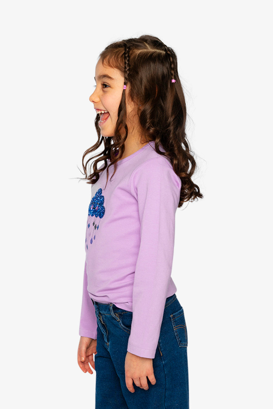 Organic Cotton Jersey T-Shirt Violet - J20L70_05150