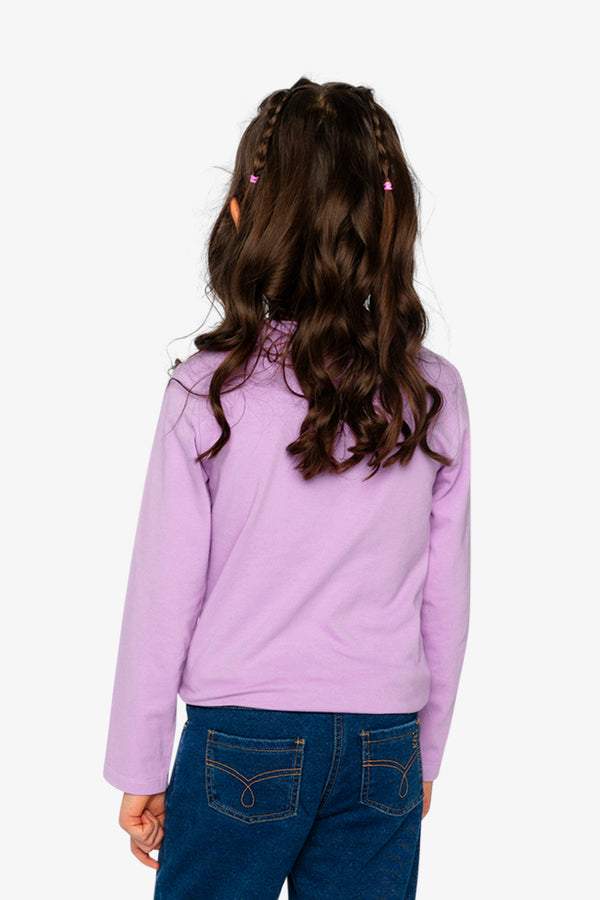 Organic Cotton Jersey T-Shirt Violet - J20L70_05150
