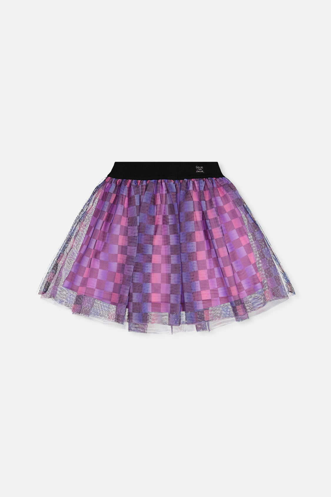 Skirt Black Checkered Print - J20L81_2J291