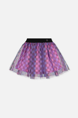 Skirt Black Checkered Print - J20L81_2J291