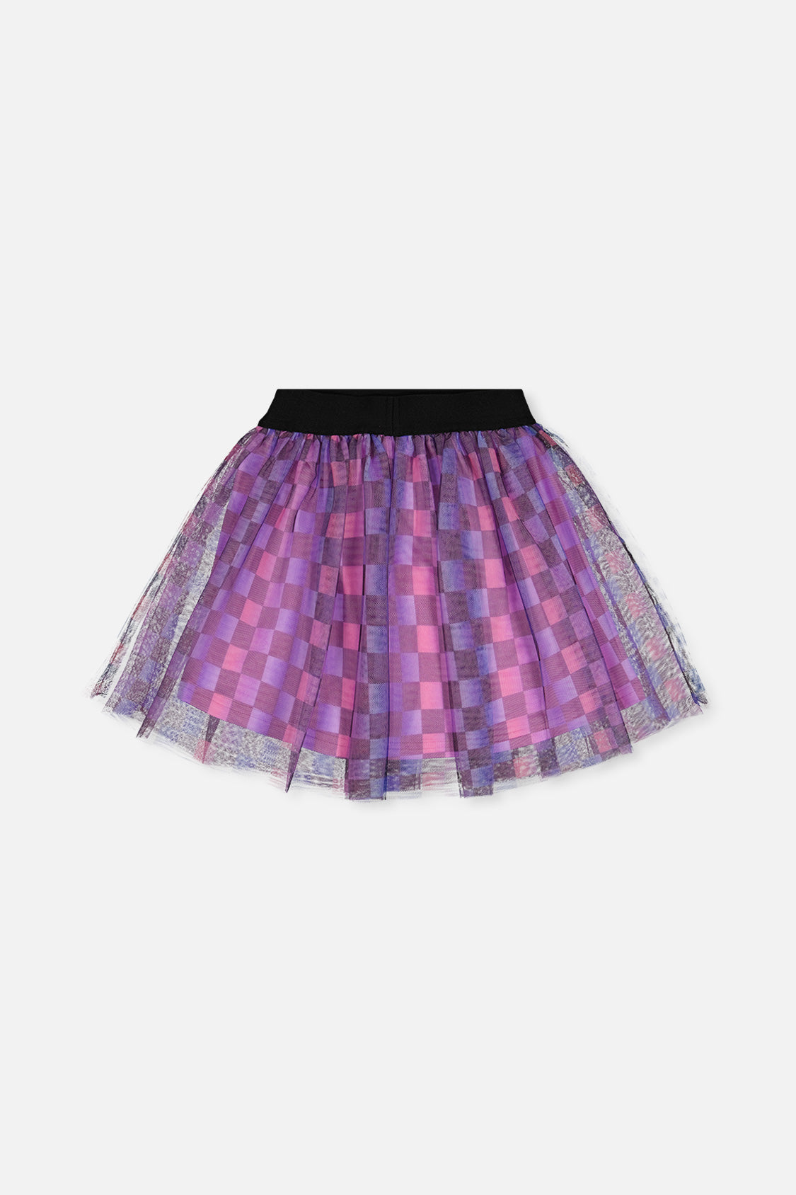 Skirt Black Checkered Print - J20L81_2J291