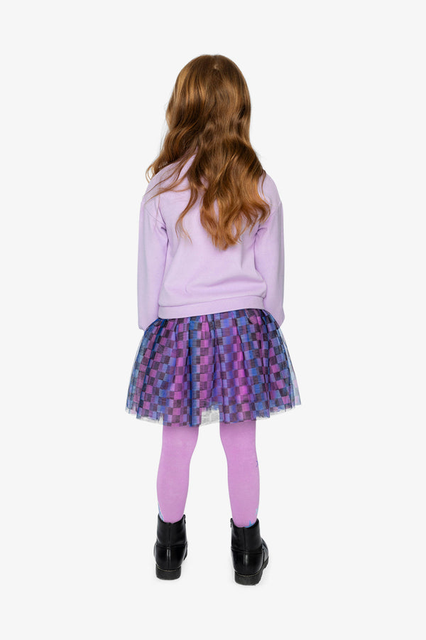 Bi-Material Dress Violet - J20L87_05150