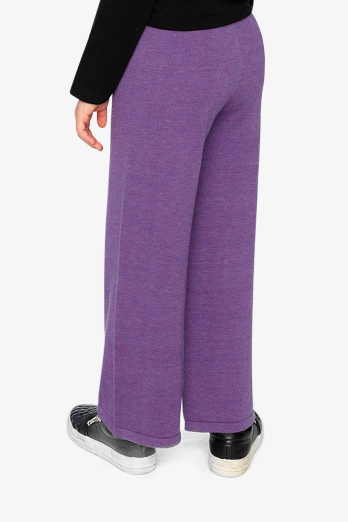 Knitted Wide Leg Pants Violet - J20LT20_05005