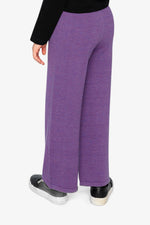 Knitted Wide Leg Pants Violet - J20LT20_05005