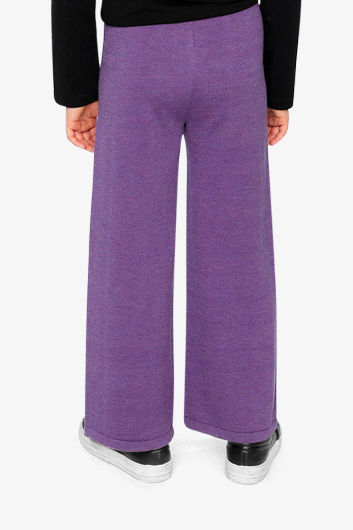 Knitted Wide Leg Pants Violet - J20LT20_05005