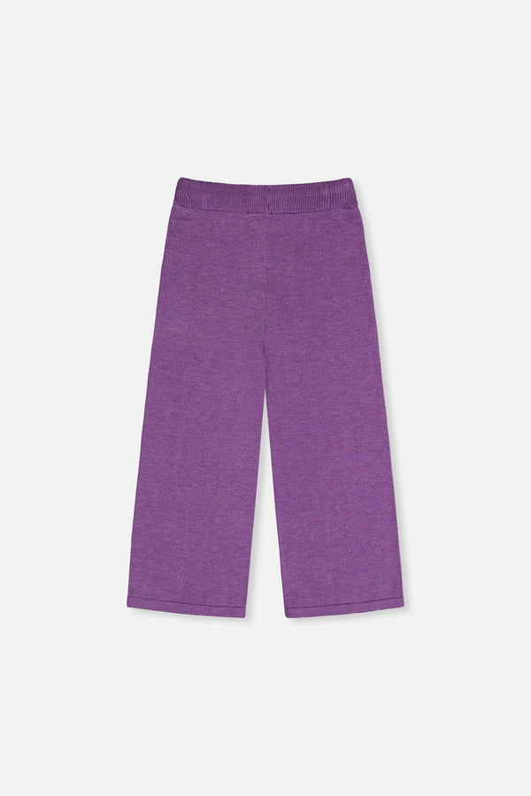 Knitted Wide Leg Pants Violet - J20LT20_05005