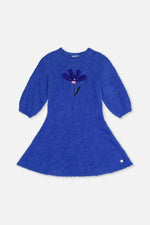 Hairy Knitted Dress Royal Blue - J20LT86_04640