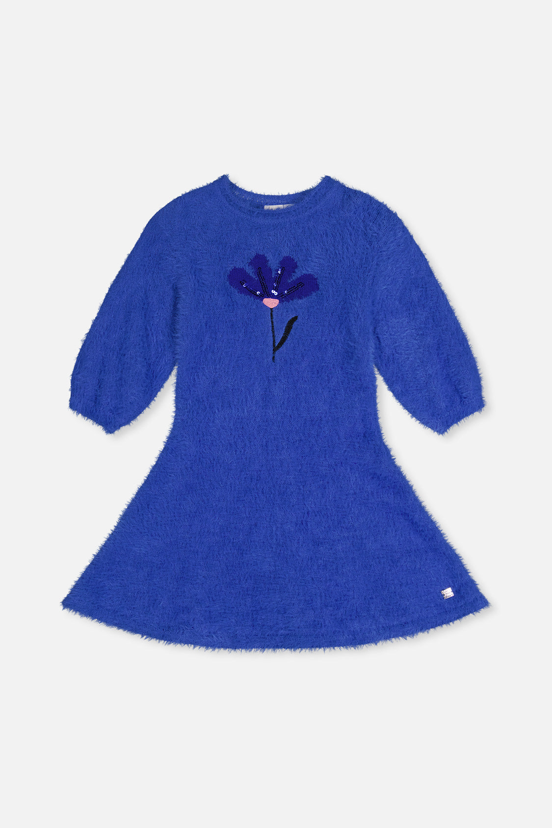Hairy Knitted Dress Royal Blue - J20LT86_04640